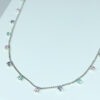 Choker Pedras Coloridas Prata
