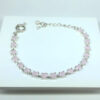 Pulseira Isis Quartzo Rosa Folheado a Prata