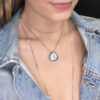 Colar Laura Micro Zircônias Coloridas em Ródio Branco - Imagem 3