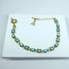 Pulseira Vitória Acquamarine Folheado a Ouro 18K