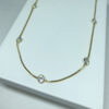 Choker 7 Zircônias Folheado a Ouro 18K