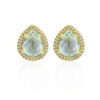 Brinco Gota Acquamarine Folheado a Ouro 18K