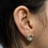 Brinco Gota Acquamarine Folheado a Ouro 18K