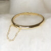 Bracelete Liso Folheado a Ouro 18K