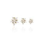 Brinco de Estrela M Folheado a Ouro 18K