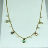 Choker Gotas Coloridas Folheado a Ouro 18K