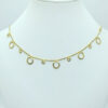 Colar Argolas Vazadas Folheado a Ouro 18K