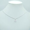 Conjunto Coração Quartzo Rosa P Folheado a Prata