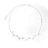 Choker Folhas Zircônias Folheado a Prata