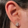 Conjunto Gota Quartzo Rosa Folheado a Ouro 18K - Image 2