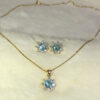Conjunto Flor Acqua Folheado a Ouro 18K - Image 3