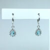 Brinco Argolinha Maya Gota Acquamarine Folheado a Prata - Image 2