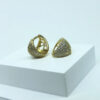 Brinco Triângulo Micro Zircônias Folheado a Ouro 18K