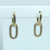 Brinco Elos Micro Zircônia Folheado a Ouro 18K - Image 2
