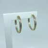 Brinco Argola Laís Zircônias Folheado a Ouro 18K
