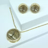 Conjunto Árvore da Vida com Zircônias Folheado a Ouro 18K - Image 3