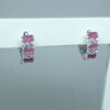 Brinco Argolinha Pink Folheado a Prata - Imagem 3