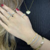 Pulseira Zircônias Baguete Folheado a Ouro 18K - Image 5