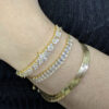 Pulseira Zircônias Baguete Folheado a Ouro 18K - Image 4