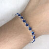 Pulseira Isis Azul Safira Folheado a Prata - Imagem 3