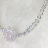 Pulseira Flor Quartzo Rosa e Zircônias Folheado a Prata - Imagem 2