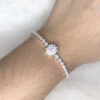 Pulseira Flor Quartzo Branco e Zircônias Folheado a Prata - Image 3