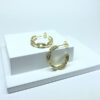 Brinco Argola Elos Folheado a Ouro 18K