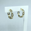 Brinco Argola Elos Folheado a Ouro 18K