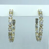 Brinco Argola com Zircônias Folheado a Ouro 18K