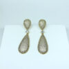 Brinco Luxo Micro Zircônias Folheado a Ouro 18K