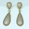 Brinco Luxo Micro Zircônias Folheado a Ouro 18K