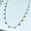 Colar Mini Zircônias Coloridas Folheado a Ouro 18K