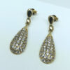 Brinco Gota Micro Zircônia Folheado a Ouro 18K