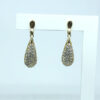 Brinco Gota Micro Zircônia Folheado a Ouro 18K