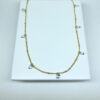 Colar Longo Cristal Folheado a Ouro 18K