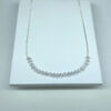 Choker Zircônia Navete Folheado a Prata