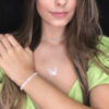 Choker Zircônia Navete Folheado a Prata