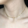 Choker Veneziana com Bolinhas Folheado a Ouro 18K