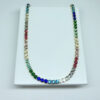 Choker Riviera Colorida Folheado a Ouro 18K