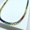 Choker Riviera Colorida Folheado a Ouro 18K