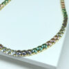 Choker Riviera Colorida Folheado a Ouro 18K