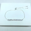 Pulseira de Zircônia Trapézio Folheado a Prata