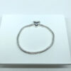 Pulseira TRINA Berloques Fecho Coração Folheado a Prata 18cm