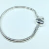 Pulseira TRINA Berloques Fecho Coração Folheado a Prata 18cm