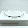 Pulseira Argola com Detalhes Folheado a Prata