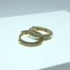 Brinco Argolinha Fernanda M Folheado a Ouro 18K