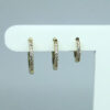 Brinco Argolinha Fernanda M Folheado a Ouro 18K