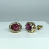 Brinco Princesa Pink com Micro Zircônia Folheado a Ouro 18K