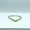 Anel Rúbia Liso Folheado a Ouro 18K