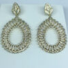 Brinco Festa Gota com Micro Zircônias Folheado a Ouro 18K